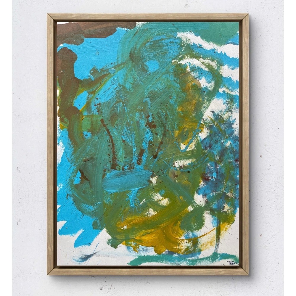 Oman Hosea 11x14 Abstract Acrylic Painting Modern Contemporary Original Art
